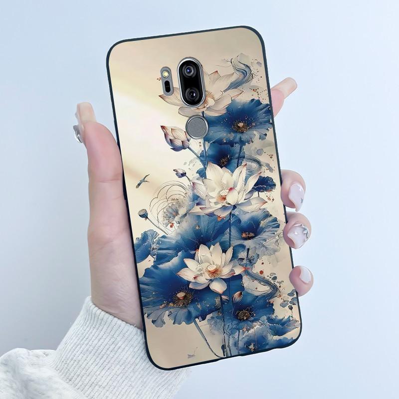 Casing For LG G7 ThinQ Case G710EM Luxury Dragon Cute Cool Boys Girls Soft TPU Black Silicone Matte Bumper LG G7ThinQ Back Cover
