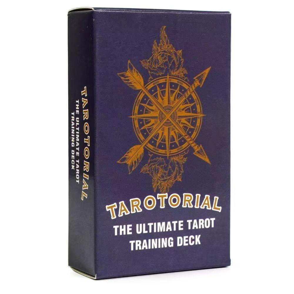 10,3*6 cm Tarotorial Tarot Training Deck 78 stk Kort med nøkkelord som betyr for nybegynnere