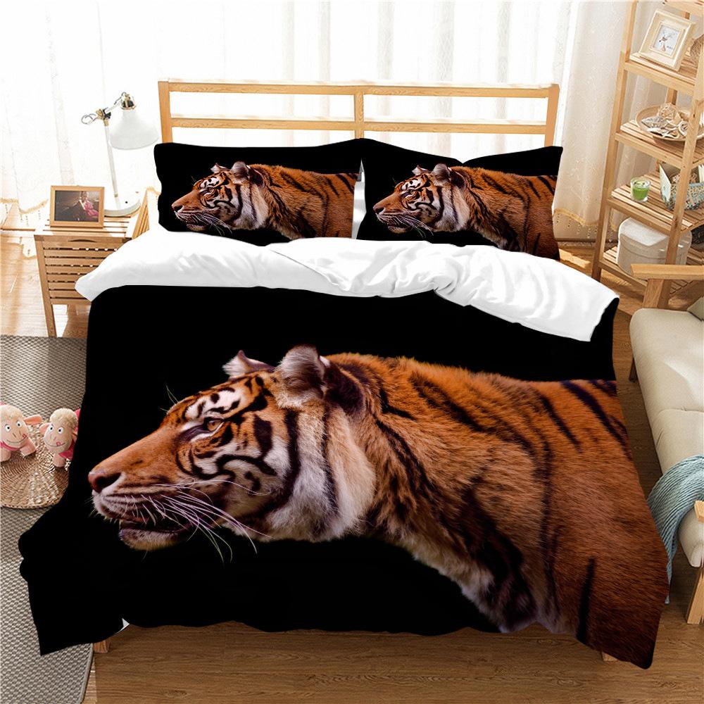 Bedding Two Or Three-Piece Set Tiger Series Polyester Fabric
