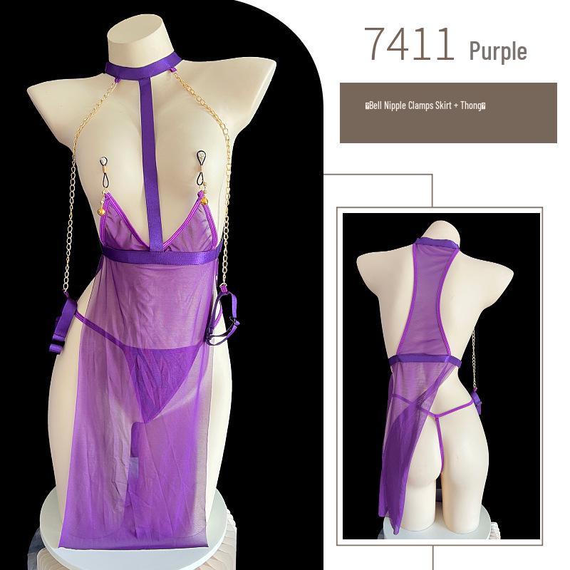 Σετ Εσωρούχων Δεσπόζουσας Πρόκλησης Μεγάλου Μεγέθους - Ερωτικό SM Στολή Πιτζάμα, Πειρασμός & Πάθος 7411