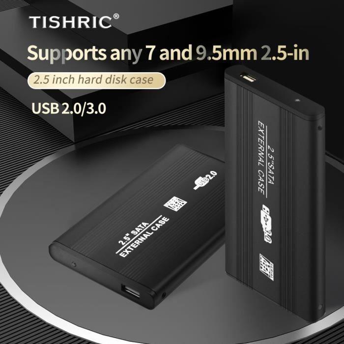 Boîtier de disque dur externe - AIHONTAI - USB 3.0 - SATA - 8 To - Noir