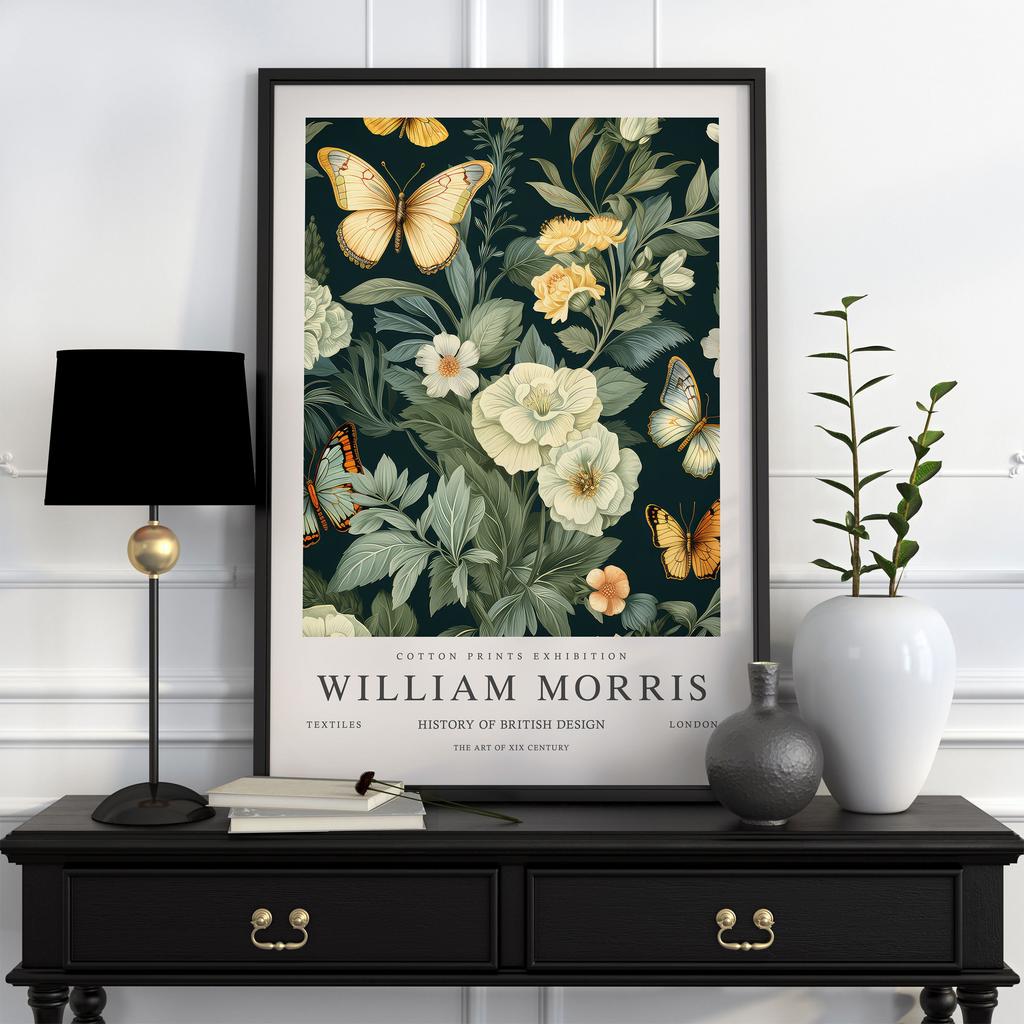 Neutral William Morris Poster Picture Botanical Animals Canvas Prints Vintage Wall Art Decorations for Living Room Exhibition