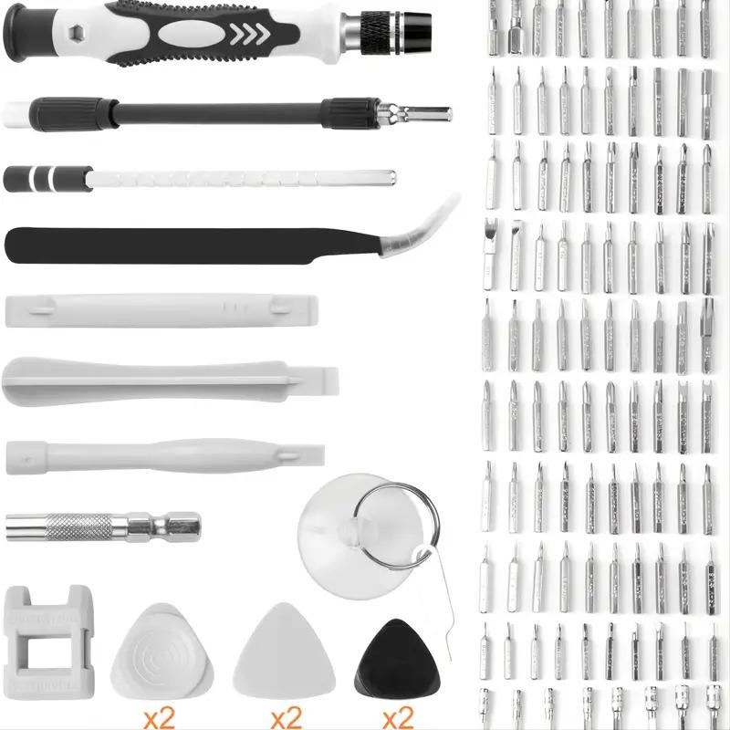 115-in-1 Multifunktionales Präzisionsschraubendreher-Set für DIY-Reparaturen von Telefonen, Laptops, PCs, Uhren und Brillen, Heimwerkstatt