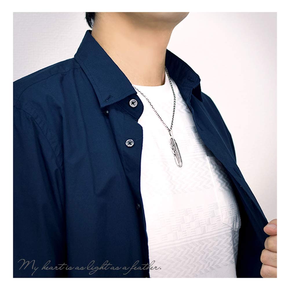 Gin no Feder Silber 925 Anhänger Spitze Indianerfeder [Shinjuku Kura] (ohne Kette) Herren