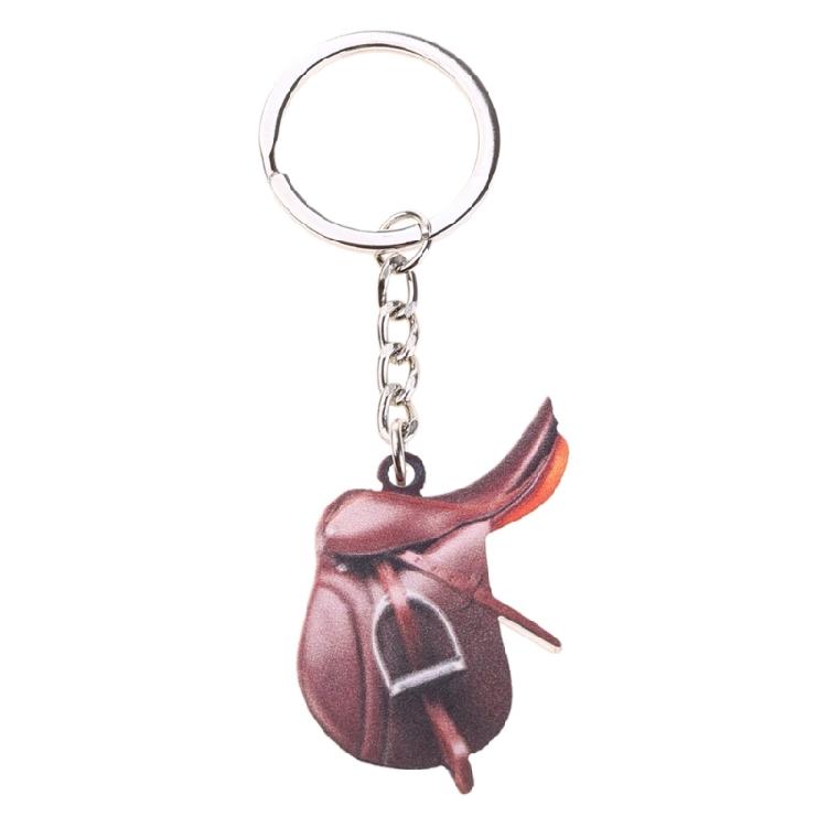 Разноцветные Седла Брелок-Подвеска Акриловый Кулон для Любителей Лошадей Ручная Работа Брелок Украшение для Рюкзака Аксессуар для Кошелька