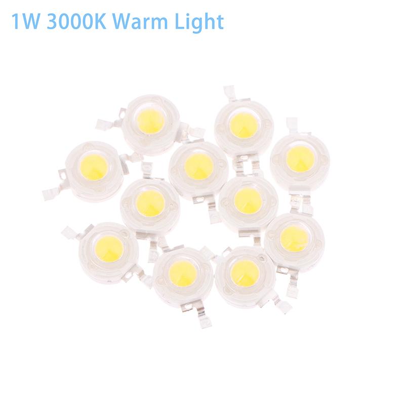 

10 шт. 1 Вт 3 Вт высокомощные светодиодные лампы светодиодные чипы SMD белые теплые для светодиодных прожекторов прожекторов светильников