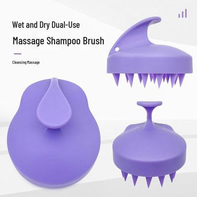 Matte Silikon-Kopfhautmassagebürste für Kopfmassage und Linderung bei juckender Kopfhaut