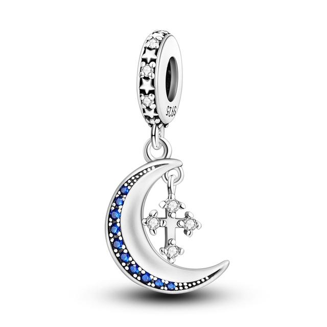 925 Silver Charms Glow-in-the-dark Bulb Firefly Pendant Dangle Charm Fit Fashion Style Bracelet Pendent Women Jewelry