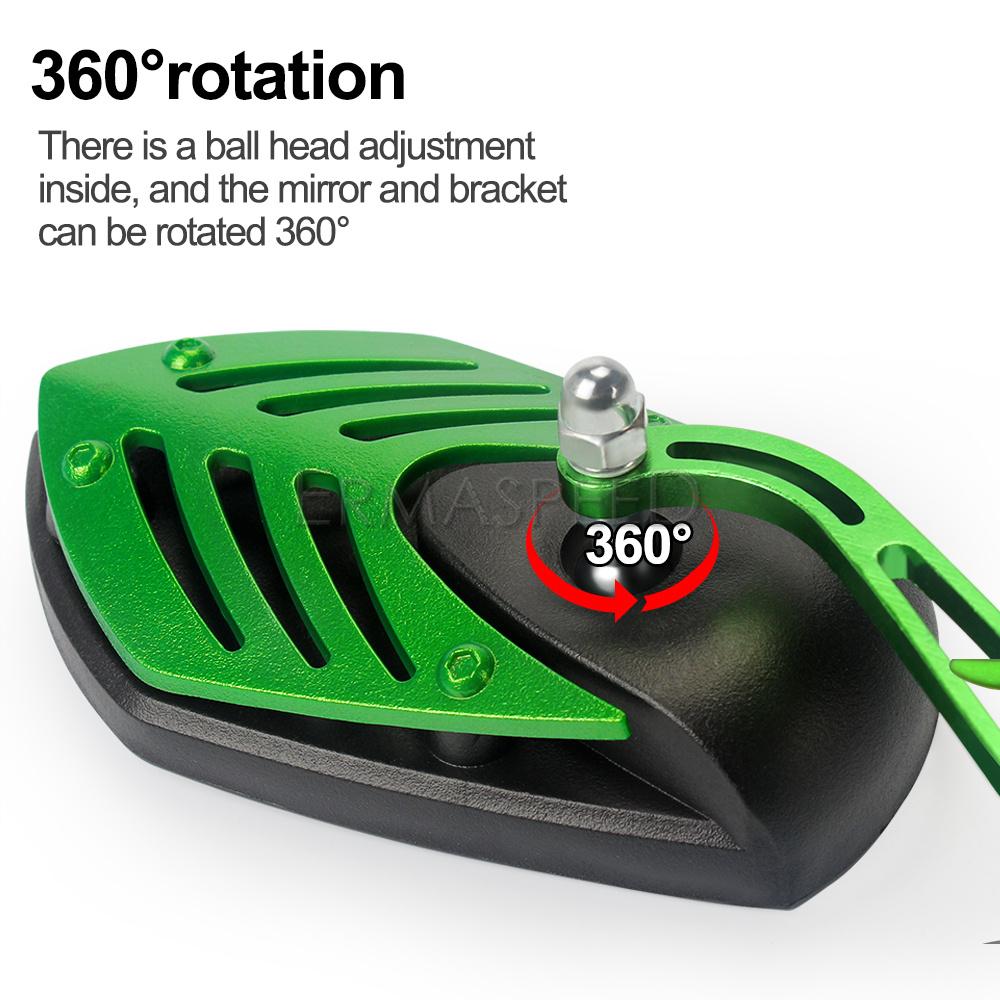 Oglinzi retrovizoare pentru motociclete Oglinzi retrovizoare laterale pentru ghidon universal reglabile de 22 mm pentru scuter E-bike