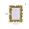 Ginkgo Gold Square Table Display: 5-inch, 6-inch, 7-inch, 8-inch Resin Photo Frames