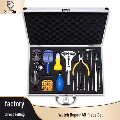 37-Piece Watch Repair Toolkit: Band Link Remover, Back Case Opener, Disassembly & Battery Replacement Tools