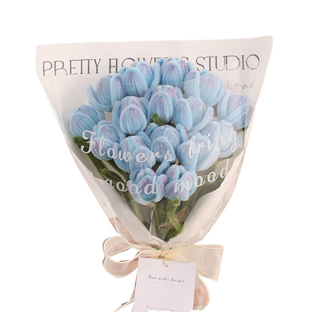 

Handmade Tulip Bouquet DIY Kit Fun Crafting Activity for Kids and Adults to Create Beautiful Flower Decorations синій