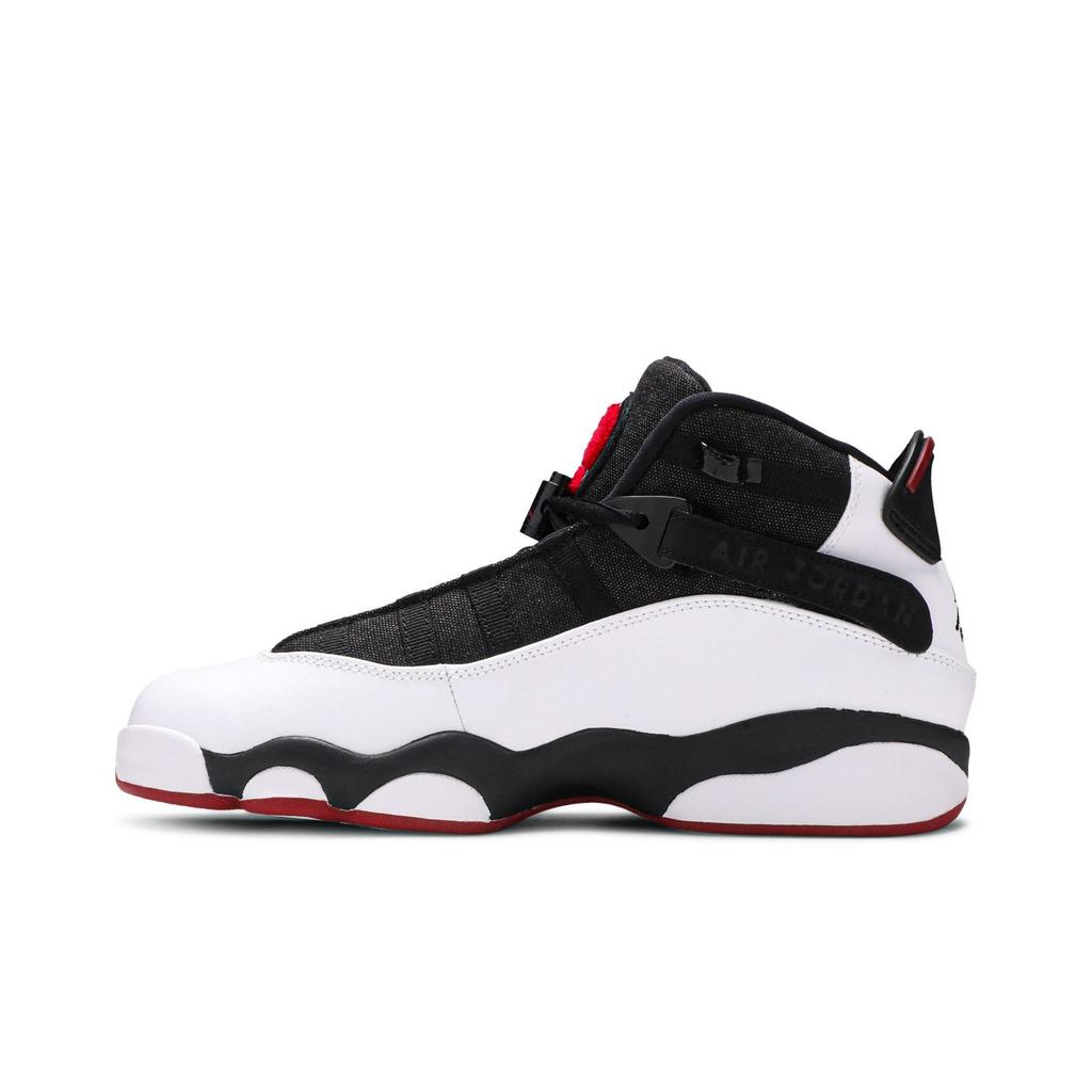 Air Jordan 6 Rings BG 'Black White Gym Red' (Unisex) Black / White-Gym Red-Black Kids' Basketball Shoes 323419 012
