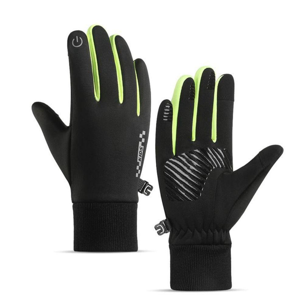 Non-slip Winter Children Bicycle Riding Gloves Full-finger Bicycle Sports Mittens Kids Gift