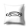 Sports Car Striped Pillowcase Office Cushion Cover Living Room  Waist