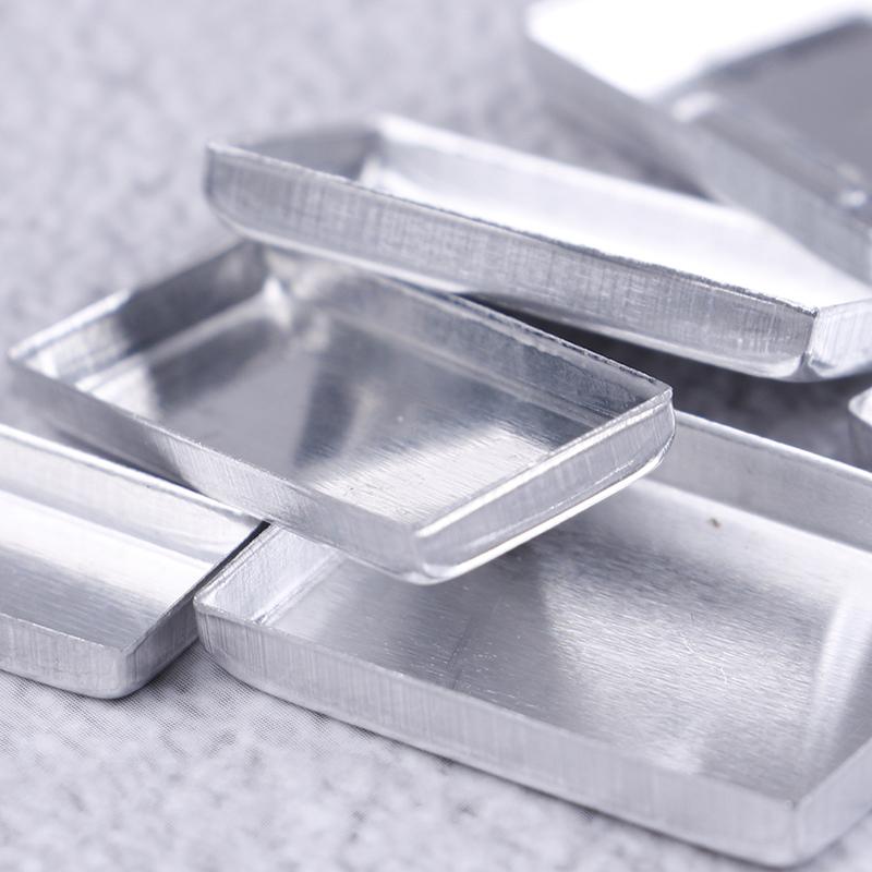 Aluminum Square Empty Eyeshadow Pans Makeup Pigment Palette Powder Storage Case DIY Cosmetic Tools 10PCS 6 Sizes