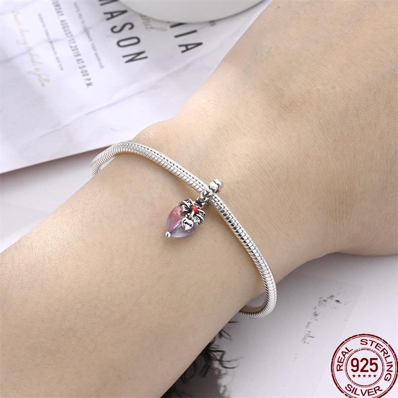 New Copper Lipstick High Heels Cosmetics Exquisite Fashion Beaded Beads Suitable For Pan Original Bracelet Diy