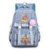 3-teiliges Schulrucksack-Set für Schüler Große Kapazität Oxford-Stoff Schultasche mit Schultergurt und Federmäppchen