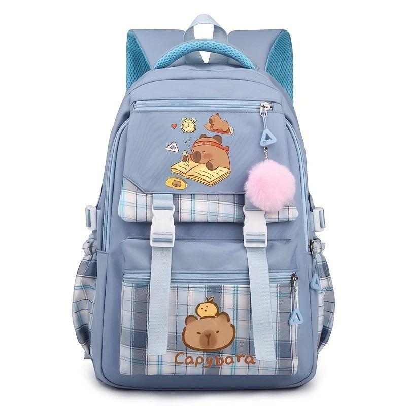 3-teiliges Schulrucksack-Set für Schüler Große Kapazität Oxford-Stoff Schultasche mit Schultergurt und Federmäppchen