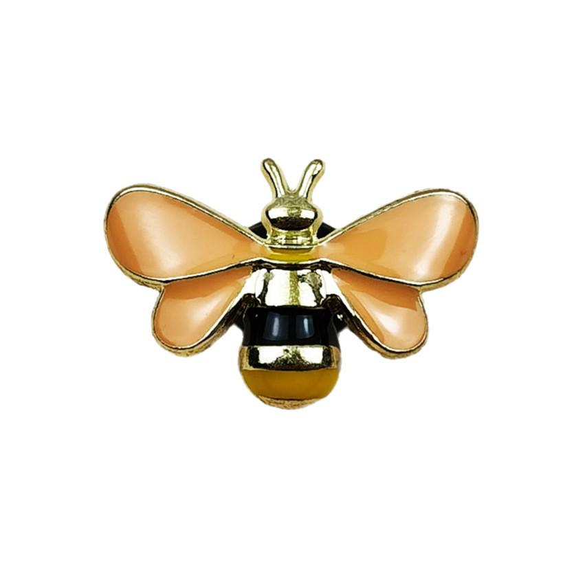 Creative Cute Bee Brooch: Cartoon Metal Pin for Backpack  Clothing