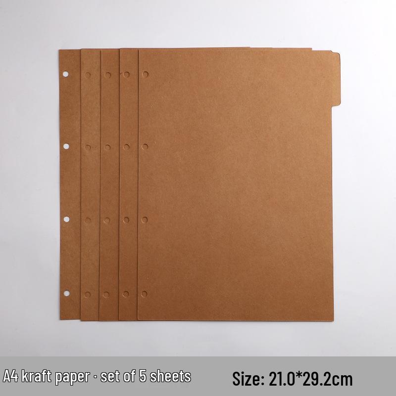 Colorful A4/B5 Loose-leaf Divider Pages for Notebooks, Universal & Customizable Index Pages
