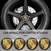 New 4PCS 56mm Car Wheel Center Hub Cap Emblem Stickers For Porsche Panamera Spyder Carrera Macan Cayman Cayenne 911 970 981 991