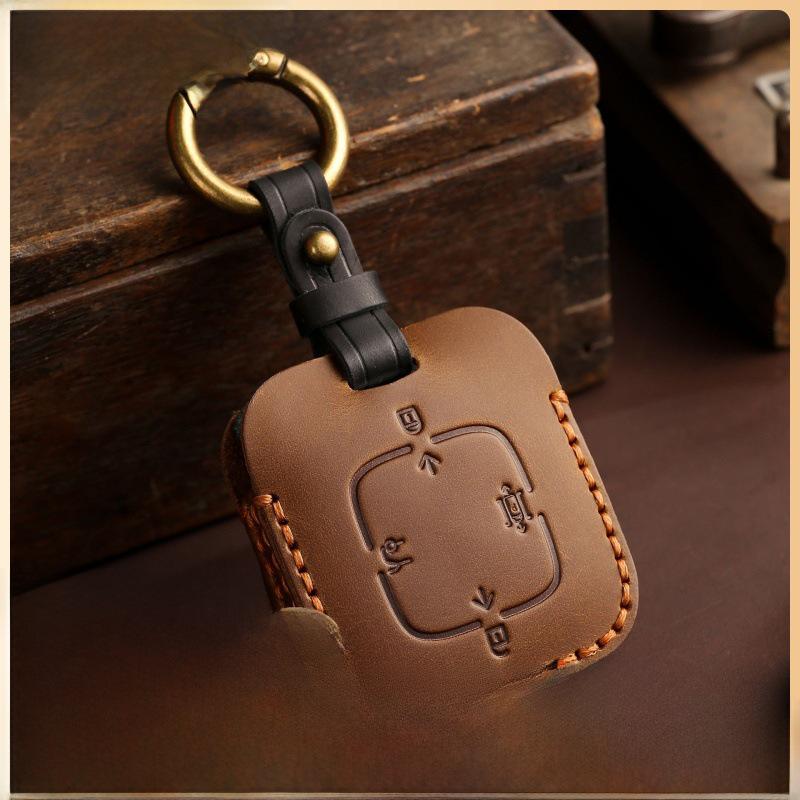 

Zeekr 001/009 Bluetooth Key Cover: Genuine Leather Protective Case