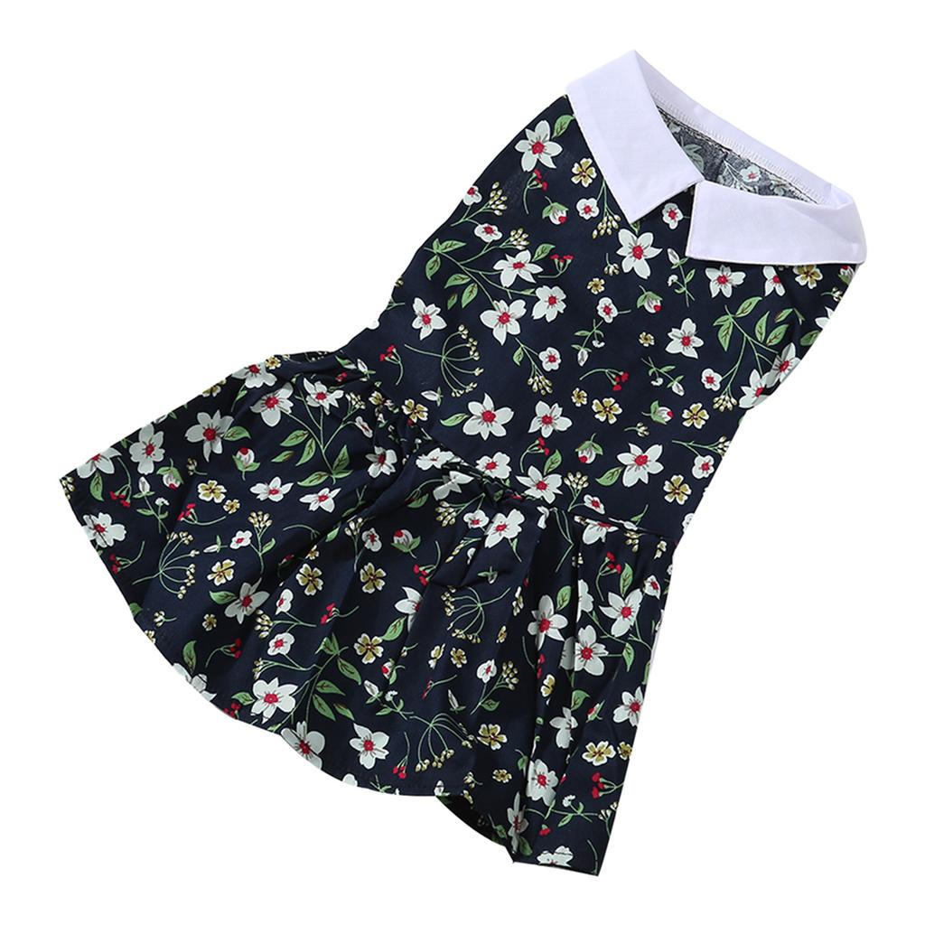 Sukienka dla psa Miękka Oddychająca Lekka Modna Elegancka Kwiatowa Sukienka Księżniczki dla Szczeniaka na Wiosnę