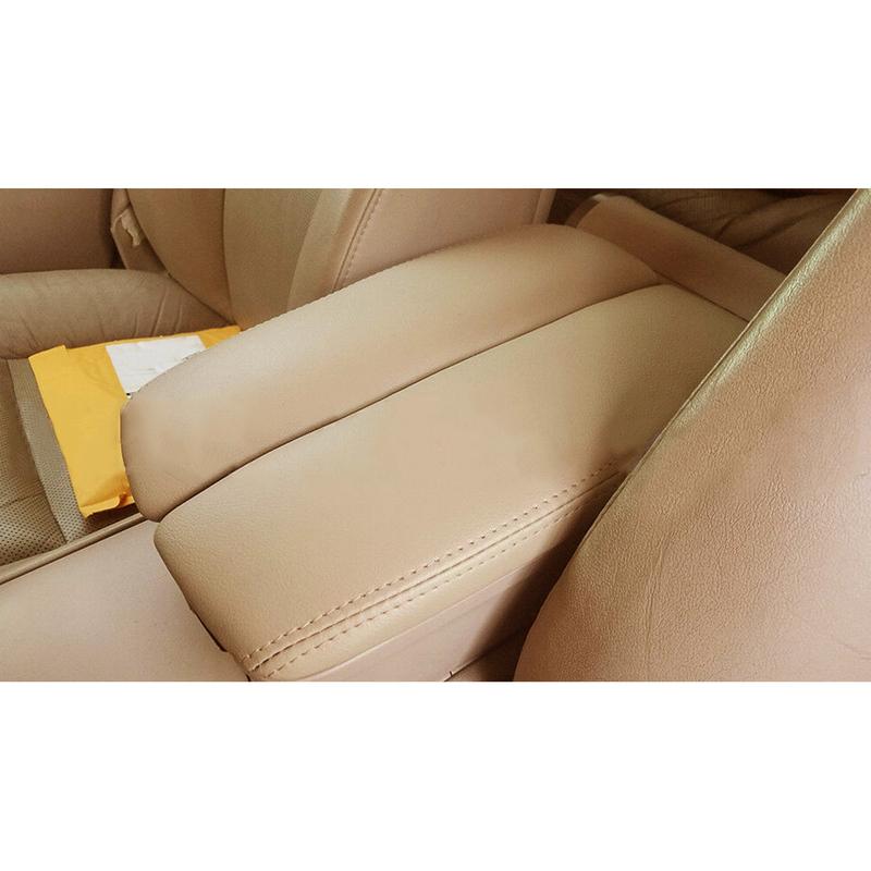 Beige PU Leather Center Console Armrest Lid Cover Cap Fit For Honda Acura RL 2005 2006 2007 2008 2009 2010