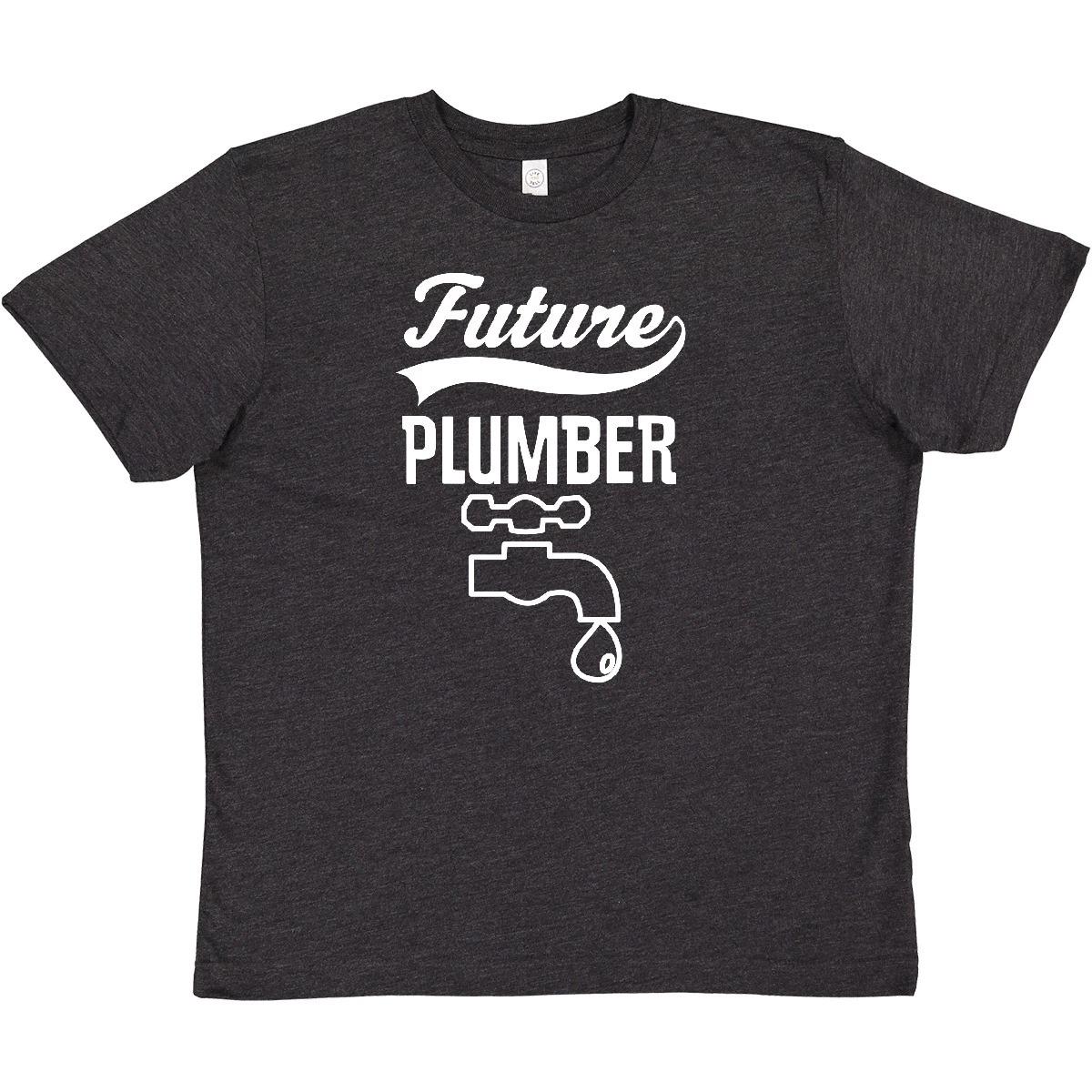 Inktastic Future Plumber Childs Plumbing Youth T-Shirt Job Boys Girls Occupation 120
