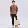 SEPTWOLVES Men's Textured Long-Sleeve Polo Shirt