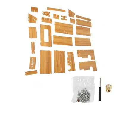 Wooden Desktop Organizer with Drawer Easy Assembly Wooden Pencil Holder Pen Organizer for Desk