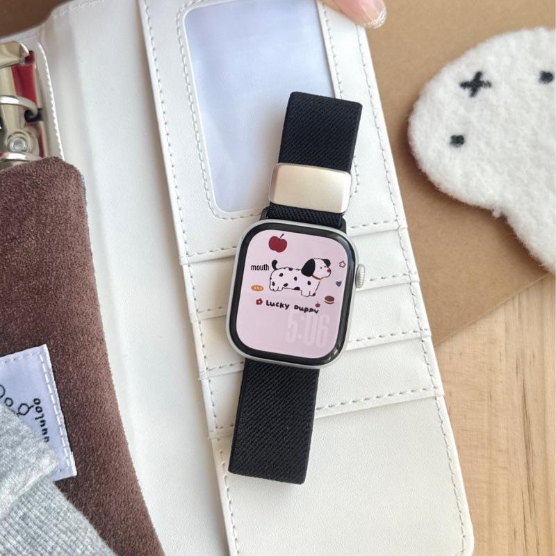 Compatible Nylon & Metal Magnetic Buckle Band for Apple Watch Series 11 & iWatch 10th Gen 9876E