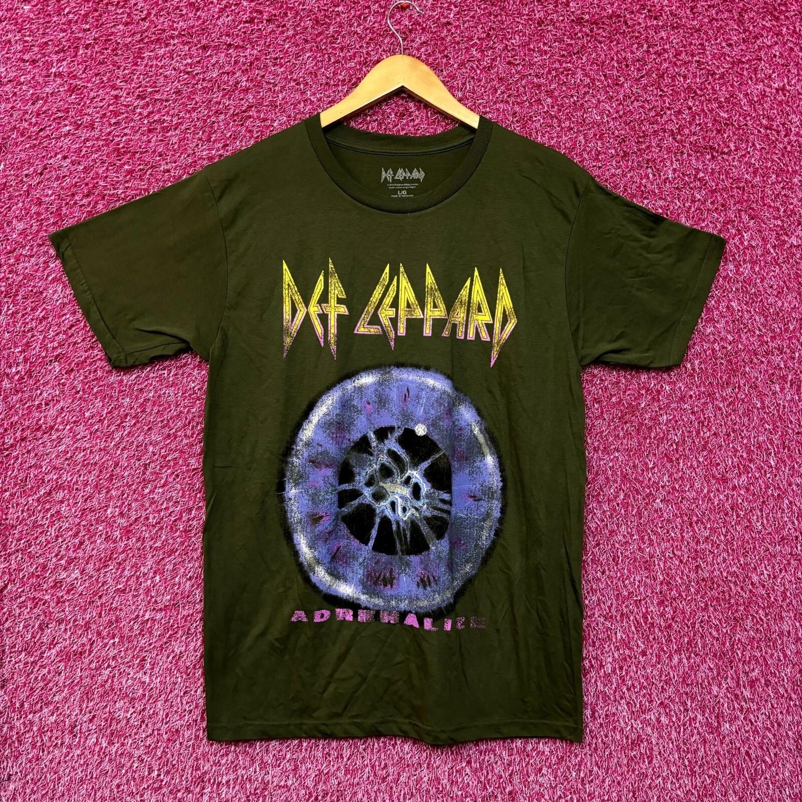 Def Leppard Adrenalize Album Cover Art Heavy Metal Tee L L