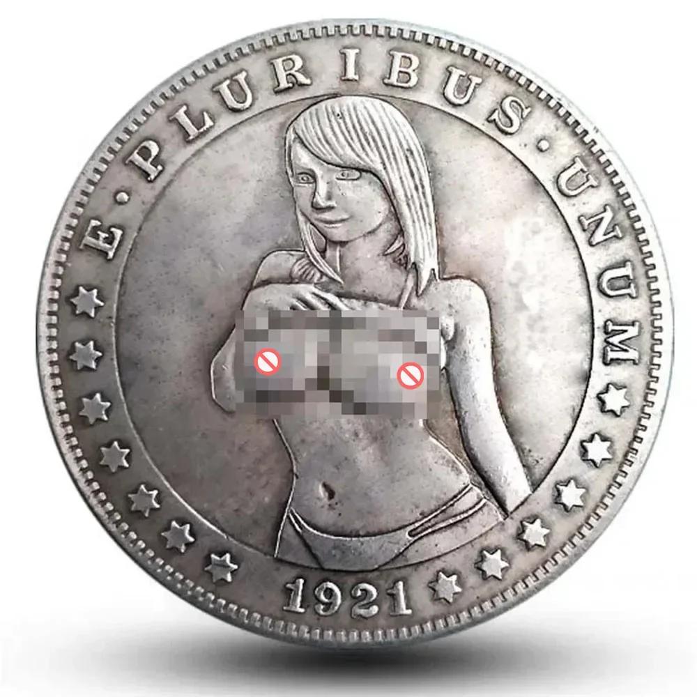 Amerikanische Morgan Wanderer Silberdollar Sexy Münze Gedenkmünze Sammlerstück Geschenk Glücksbringer Münze