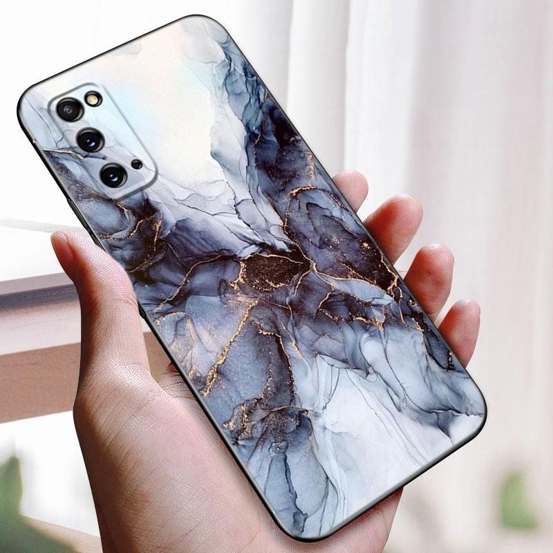 Husă de telefon din marmură vintage pentru Samsung Galaxy S22 Pro S21 S20 FE Ultra S10 Lite S10 S10E S9 S8 Plus Husă moale TPU neagră