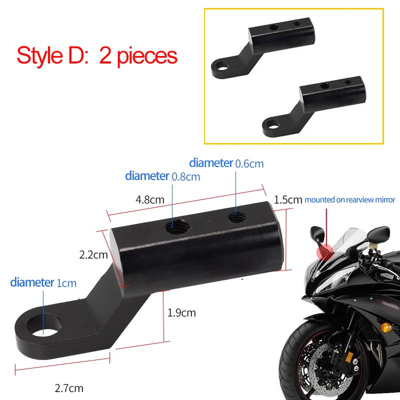 Motorsykkel Spotlight Utvidelsesbrakett Universal Mount Bracket Støtfanger Støtdemperbrakett