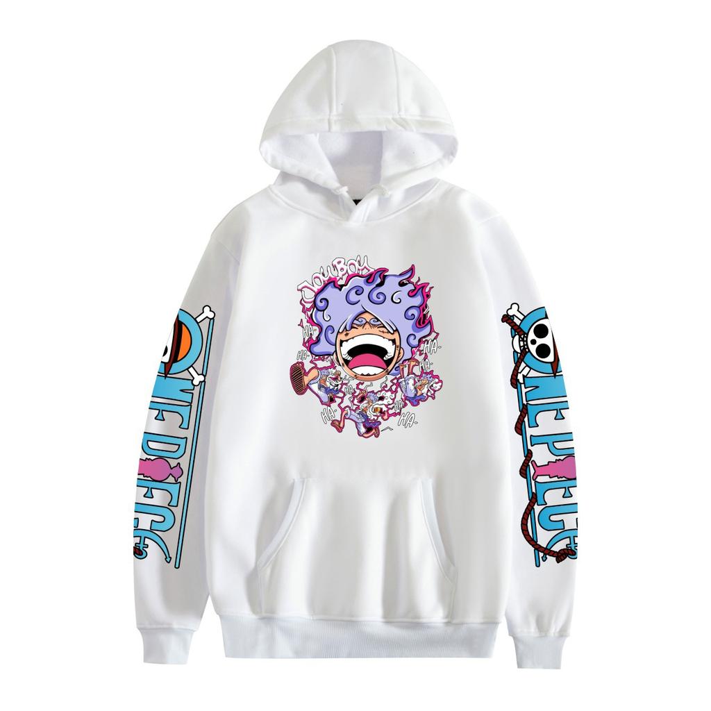 New Fashion ONE PIECE Anime Hoodies Cartoon Printed Sweatshirts Casual Long Sleeve Tops for Men Women
