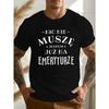 European Size Plus Size Men'S T-Shirt with a Fun Polish Crinkle Design