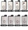 Housse de clé premium pour Toyota Land Cruiser, Prado, Prius importés