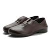 Genuine Leather Women Shoes Low Heel Warm Fur Mom's Shoes Soft Bottom Loafers Comfy Flats Ladies Casual Shoes