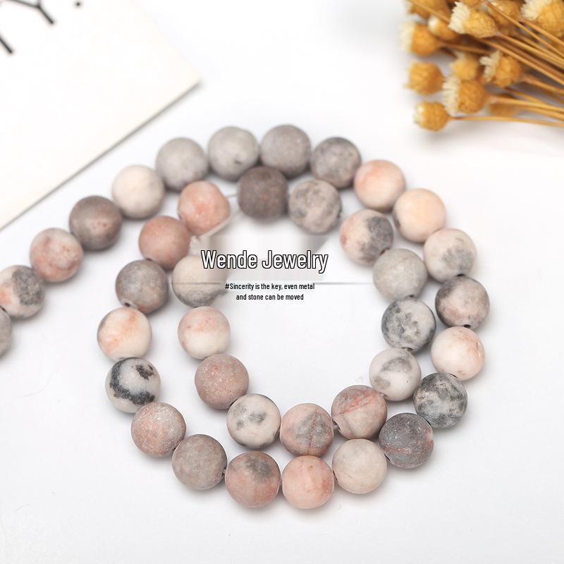 Zebra Stone Loose Beads for DIY Jewelry - Mixed Stone Beads, Semi-Finished Products In Stock