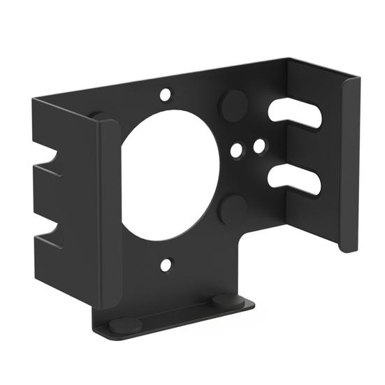 Mini Desktop Computer Metal Mount Heavy Duty Anti-Slip Behind Monitor Under-Desk Mini Computer Holder