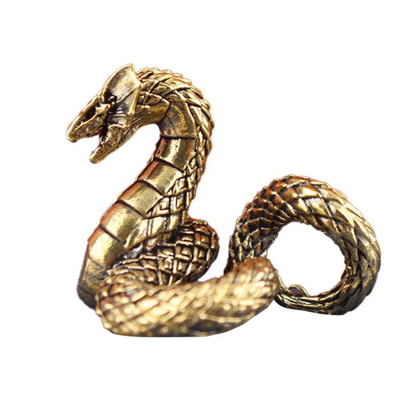 Snake Figurine Small Animal Statue Ornament Decorative Desktop Sculpture For Home Office Display Cabinet Bookshelf Coffee Table