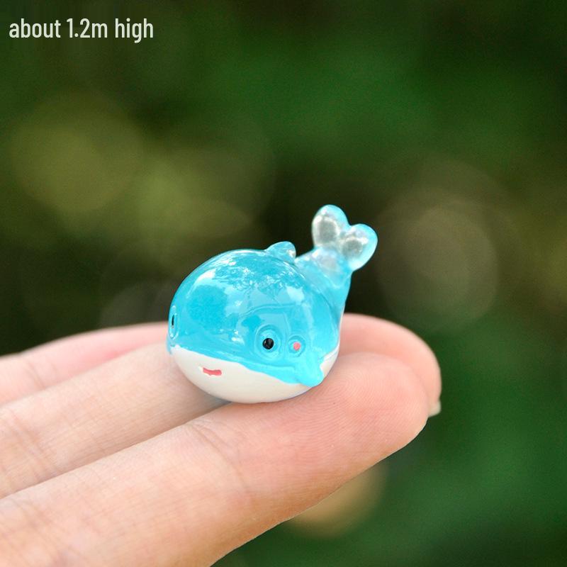 Moss Micro-Landscape: Luminous Marine Animal Figurines for Fish Tank Decoration