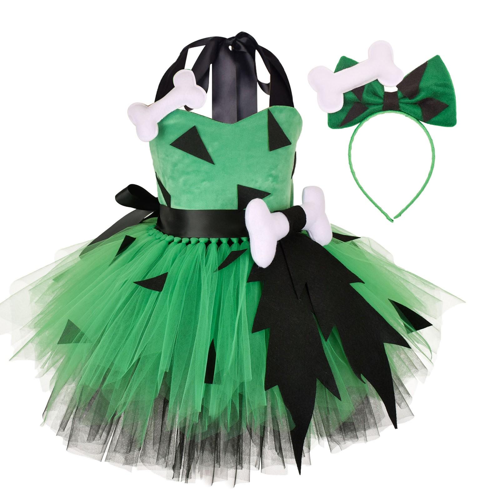 

Дитячий костюм печерної людини на Хеллоуїн, хлопчики, історичний костюм печерної людини, дівчина, печерна людина 11T зелений