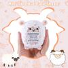 Easter Lamb Positive Crochet Animals Doll With Card Desktop Ornament Emotional Support Handmade Knitted Cheer Up Toy