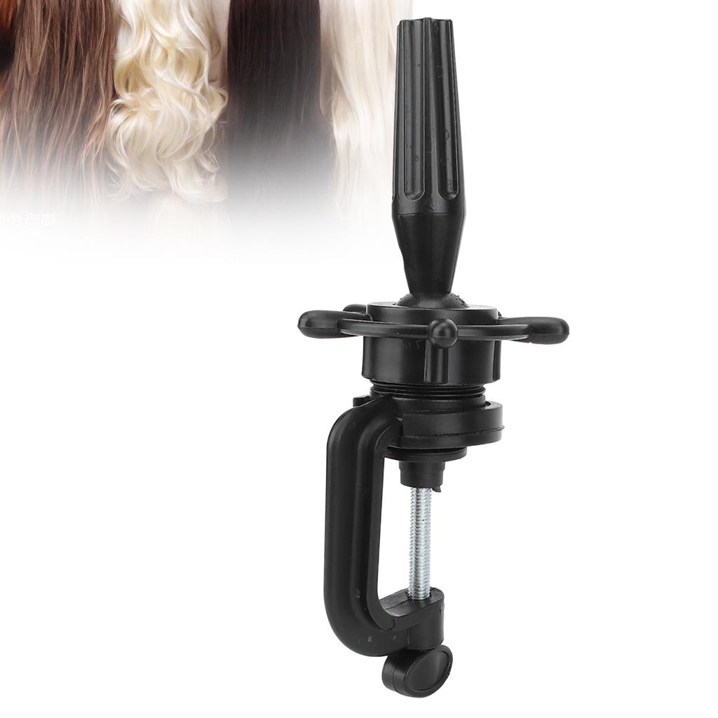 Mannequin Head Stand Height Adjustable Mannequin Head Clamp Holder for Training Head Display Black
