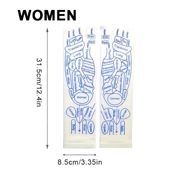 

1pc Acupoint Massage Socks with Foot Reflexology Chart, Mid-Calf Sole Foot Massage Socks United States