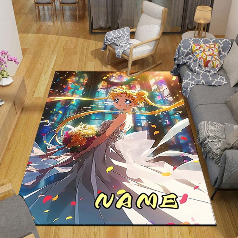 Custom 1Pc Sailor Moon Friendship Rug Office Carpet Indoor Outdoor Entrance Doormat Nonslip Soft And Comfortable Living Room D2915247